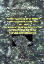 Amorficzne rezystywne stopy dwuskładnikowe typu Ni-P o charakterze metalicznym wytwarzane metodą redukcji chemicznej