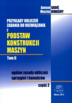 Przykłady obliczeń. Zadania do rozwiązania z podstaw konstrukcji maszyn. Tom II,  część 2. Ogólne zasady obliczeń sprzęgieł i hamulców